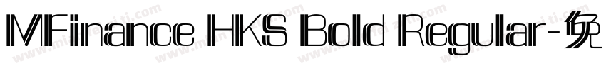 MFinance HKS Bold Regular字体转换